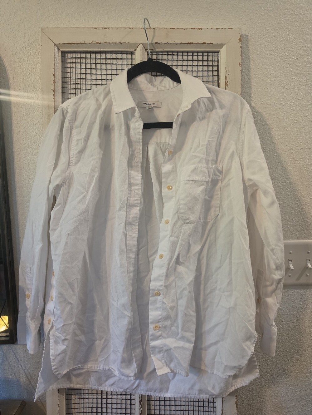Madewell white button down